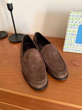 Tony Bianco Brown Suede Slip-On Loafers ZOË